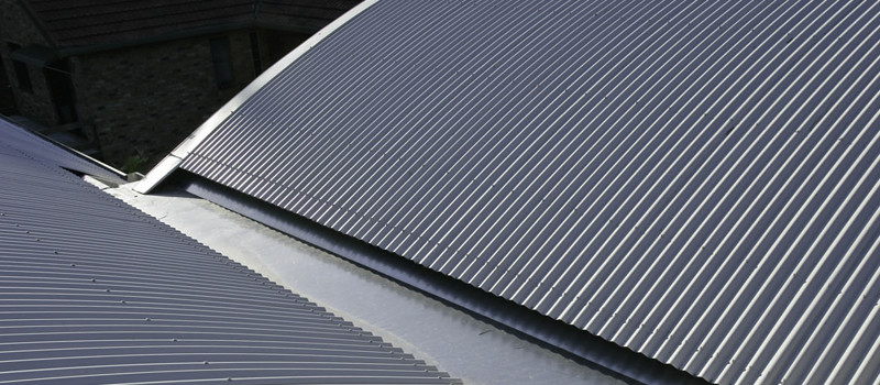 Residential metal roof installation