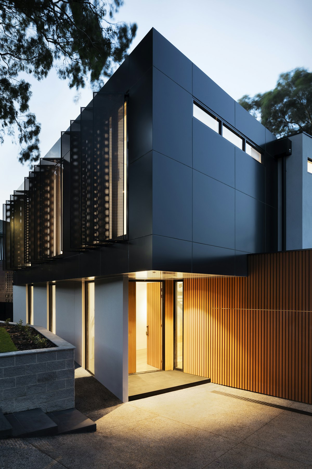 New roof and exterior on a contemporary house