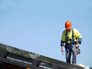 Trade work on a residential roof